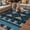Blue, variant on Red Black Boho Outdoor Rug for Patio/Deck/Porch, Non-Slip Large Area Rug 3 x 5 Ft, Geometric Vintage Abstract Art Indoor Outdoor Rugs Washable Area Rugs, Reversible Camping Rug Carpet Runner