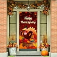 thumbnail image 5 of HYLLai Thanksgiving Door Hanging Banner with Turkey Design, Vertical Cloth Flag for Indoor and Outdoor Holiday Decor, 35.4x71 Inch (A), 5 of 7