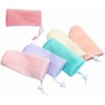 thumbnail image 1 of 5 bolsas de jabón de malla exfoliante, bolsa de red de espuma de burbujas para bolsa de ahorro de ducha, bolsa de jabón de red de espuma con cordón para herramienta de limpieza facial corporal, 5 colo, 1 of 5