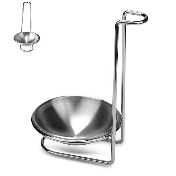 Soporte vertical para cuchara de sopa de acero inoxidable