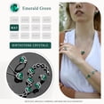 thumbnail image 5 of Leafael Necklaces for Women, Infinity Love Heart Pendant with Emerald Green Birthstone Crystal for May, Jewelry Gifts for Wife, Silver Plated 18 + 2 inch Chain, Graduation Birthday Gift for Wife Mom, 5 of 6