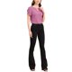 thumbnail image 2 of INSPIRAR CHIC Blusa de Cuello en V con Choker para Mujeres, Top Casual con Mangas Cortadas, S Púrpura, 2 of 7