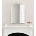 thumbnail image 2 of Kate And Laurel Arendahl 24" x 36" White Traditional Arched Wall Bathroom Vanity Mirror, 2 of 8