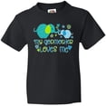 thumbnail image 3 of Inktastic My Godmother Loves Me- cute elephants Youth T-Shirt, 3 of 5