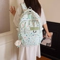 thumbnail image 2 of HJYCHN School Backpack for Boys Star Print 3Pc Set Daypack with Crossbody Pencil Case Charm Back to School Supplies for Kids Backpack for Girls Green, 2 of 7