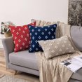 thumbnail image 3 of Set Of 2 Decorative Throw Pillow Covers Rhombic Jacquard Pillowcase Soft Square Cushion Case For Summer Couch Sofa Bed Bedroom Living Room, 18x18 Inch, 3 of 4