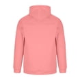 thumbnail image 4 of fnnxeal Mens Sweatshirts Hoodie Long Sleeve Casual Solid Zipper Fall Pink Sweatshirts for Men Size S, 4 of 5