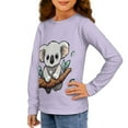 thumbnail image 2 of Jiueut Cute Koala Girls Clothes Size 3-4 Crewneck Sweatshirts Graphic Teen Girls Pullover Jumper Long Sleeve Shirts Outfits Tops Fall Sweater Gym Clothing, 2 of 7