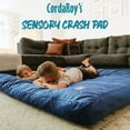 thumbnail image 3 of CordaRoy's Plush Fur Sensory Crash Pad for Kids and Adults, Navy, 3 of 9
