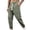Army Green, variant on JUUYY Men's Multi-Pocket Cargo Pants Loose Fit Elastic Waist Drawstring Jogger Pants Outdoor Hiking Travel Casual Long Trousers Blue M