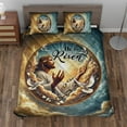 thumbnail image 2 of Lotusprinthandmade He Is Risen Faith Cross Quilt Bedding Set (White Binding) 5 Sizes (Made in Vietnam) (55x60), Vibrant And Playful Print Quilt, 2 of 3