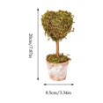 thumbnail image 3 of Fmbmuo Christmas Decor Creative Mini Tree Heart Shaped Desktop Ornament Festive Potted Decor for Desk and Shelf Ornaments,Green, 3 of 5