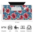 thumbnail image 5 of Long Mouse Pads for Desk,Pioneer Flower Floral Print Pattern Desk Mats on Top Of Desks, Desk Mouse Pad Extra Large with 3mm Non-Slip Base and Stitched Edge for Gaming,Office,Work,Home 47.3"x23.6", 5 of 6