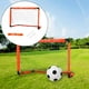 thumbnail image 4 of Portería de fútbol portátil, porterías de fútbol para porterías de entrenamiento en el patio trasero para práctica de fútbol con estuche de transporte M blanco Baoblaze Entrenador de patadas, 4 of 8
