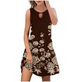 thumbnail image 2 of Aloohaidyvio Dresses for Women,Women Fashion Printed Casual Round-Neck Sleeveless Long Dress, 2 of 6
