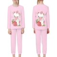 thumbnail image 4 of DISNIMO Pink Cow Pajamas Kids Girls Pajama Set Kids 2 Piece Pajama Set Girls Pjs Size 4 Boys Pj Sets for Kids Long Sleeve Pajamas Girls Crew Neck Pajama Set Kids Loungewear Set Boys, 4 of 7