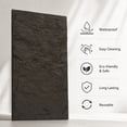 thumbnail image 4 of BEAUTYPEAK 4PCS 48"x 24" 3D Wall Decor Wall Panels Faux Stone Siding, Carbon Black, 4 of 8