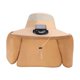 thumbnail image 2 of Sombrero de pescador solar con visera grande de verano, sombrero de pescador impermeable y de secado rápido con ventilador solar recargable, color caqui, 2 of 6