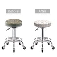 thumbnail image 5 of KLL Rabbit Forest Round Bar Chair Cushion Cover 14 inch ,Bar Stool Protector with Elastic, Soft Washable, 5 of 6