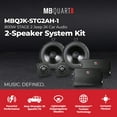 thumbnail image 3 of MB Quart MBQJK-STG2AH-1 Jeep Wrangler JK (2007-2018) Stage 2 Audio Upgrade - 800W System, 6.5" Speakers, Titanium Tweeters, Dual 400W Amplifiers, OEM-Style Installation, 3 of 13