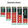 thumbnail image 2 of M.2 NGFF NVME SSD Extension Bracket Transfer 2230 2242 2260 2280 Length Extend Adapter Bracket Card Plate Change Long Size Red, 2 of 5
