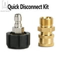 thumbnail image 5 of Gustave Pressure Washer Adapter Set, Brass Quick Connect Kit Gun to Wand, M22 14mm to 1/4 inch, 5000PSI, 5 of 9