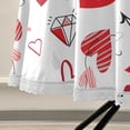 thumbnail image 4 of Coolnut Valentine's Day Round Tablecloth, Lovely Hearts and Arrow Gems Lace Round Table Cloth Water Resistant Spill Proof Large Table Cover for Valentine's Day Romantic Dinner Decorate, 60", 4 of 7