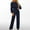 Navy, variant on Jumpsuits For Women Elegant Long Sleeve Wide Leg Pants One Piece Jumpsuits Baggy Overalls Crew Neck Going Out Rompers For Women 2026 M