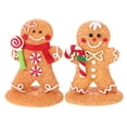 thumbnail image 1 of MOVTOTOP Gingerbread Man Ornament Resin Small Signs Multi 7.0x5.0x3.5in 2Pcs, 1 of 8