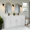 thumbnail image 2 of Design House 60" Solid Wood Concord Bathroom Vanity, Ready to Assemble, White, 2 of 19