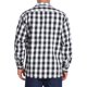 thumbnail image 3 of Camisas de manga larga ajustadas de botones con bolsillo de colores contrastantes para hombres INSPIRE CHIC 2XL Negro Blanco, 3 of 7