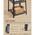 thumbnail image 4 of Coat Rack, Coat Stand with 3 Shelves, Hall Tree Free Standing with Hooks for Scarves, Bags, Umbrellas, Steel Frame, Industrial Style, for Entryway, Living Room, 4 of 6