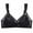 Black, variant on Women's Nylon,Spandex Green nylon bra Beautiful Back Side Buckle Sports Bra Adjustable Breast Support Yoga Seamless Correction Sports Underwear