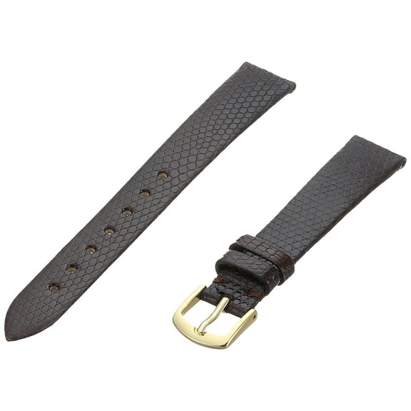 LS700 14mm Regular Ladies Genuine Lizard Watch Band Brown
