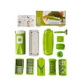 thumbnail image 1 of Genius Nicer Dicer Vegetable Cutter, 12-Piece Set, Green, 1 of 5