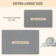 thumbnail image 4 of Yolife 32"x20" Diatomite Bath Mat, Super Absorbent Quick-Dry Bathroom Rug, Non-Slip Natural Diatomaceous Earth Mat for Shower, Kitchen, Entryway, Easy to Clean,Dark Grey, 4 of 8