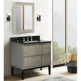 thumbnail image 2 of Bellaterra Home 37" Single vanity in Linen Brown finish top with Black galaxy and rectangle sink, 2 of 12