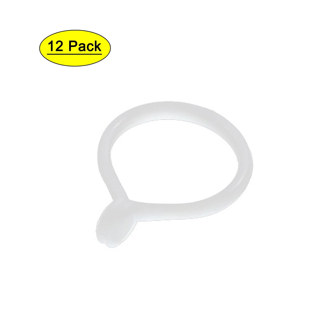 Pack of 20 Plastic Ring for Eyelet Curtain Circle Slide Rings Matt Coffee 