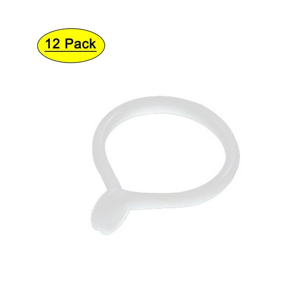 Uxcell Universal Shower Curtain Rod Hanger Ring Clasp Drape Accessories