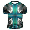 thumbnail image 1 of WAENQINLA T-Shirts Graphiques 3D pour Hommes Mode Croix Imprimée Décontractée Manches Courtes Tee Léger Col Rond Muscle Shirt, 1 of 4