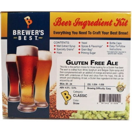 Brewer's Best Gluten Free Ale Beer Ingredient Kit (Best Gifts For Beer Brewers)
