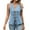 Light Blue, variant on Women's Casual Sleeveless Fashion Lace Vest with Tie Detail for Layering and Boho Style Outfits,Leopard Print,M