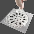 thumbnail image 3 of Pebbuoy 30Pcs Drain Hair Catcher Prevent Clogs Easy Install Biodegradable Sewer Filter Mesh Stickers Adhesive Sink Stopper for Shower Bathtub Keep Drains Clear, 3 of 7