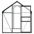 thumbnail image 3 of vidaXL Greenhouse Patio Outdoor Grow House with Base Frame Anthracite Aluminum, 3 of 5