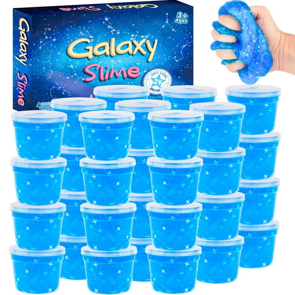 Slime Set MermaidSlime Galaxy Blue, paquete de 24 con tarros