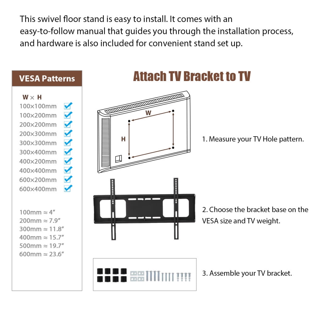 Floor TV Stand with Power Outlet, Universal TV Stand for 32-65 inch TVs, Height Adjustable TV Entertainment Center with Storage Shelves and Cable Management, A-cacia Wood