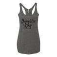 thumbnail image 2 of Wild Bobby Daughter Of The King 2 Corinthians 6:18 Inspirational/Christian Women Tri-Blend Racerback Tank Top, Premium Heather, Large, 2 of 5