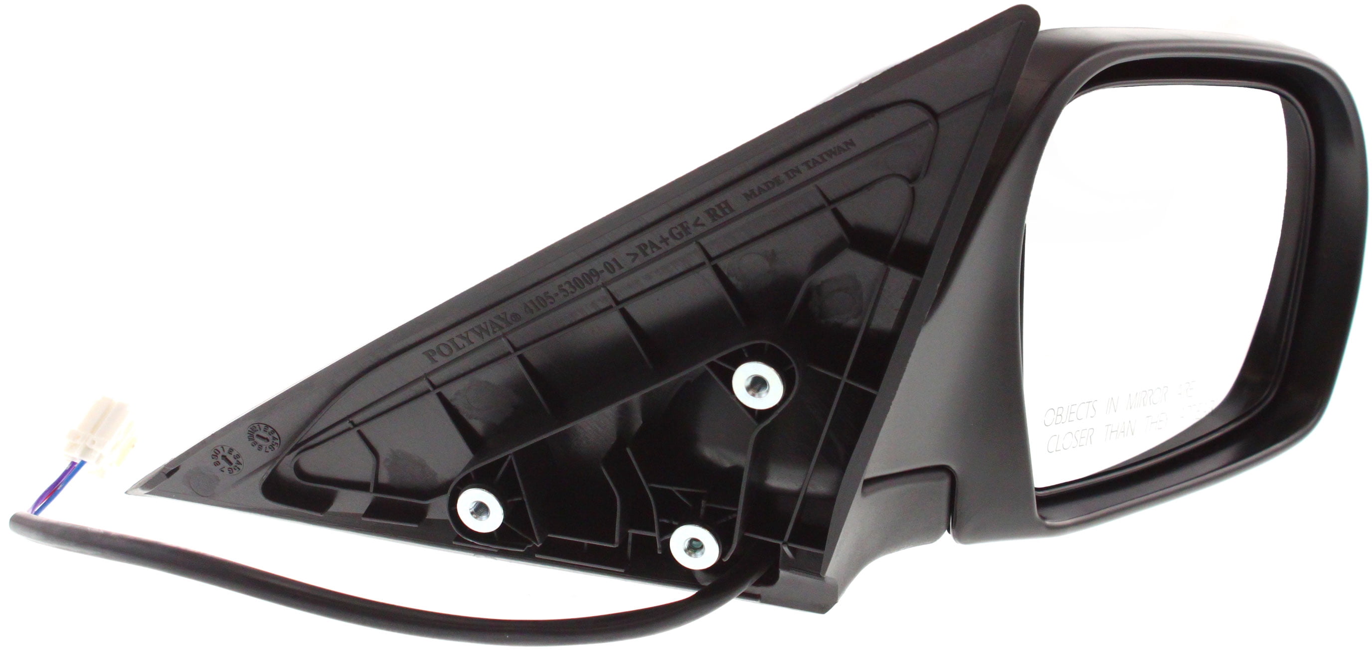 Mirror Compatible With 2008-2014 Subaru Impreza Right Passenger Side Textured Black Kool-Vue