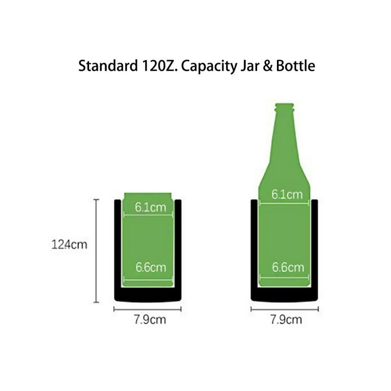 Beer Bottle Coozie Holder - Apex Insulated Steel Beer Holder for Bottles and Cans - Home Wet Bar