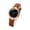 Coffee -AI14, variant on Resicozy Womenβs Watches Bracelet Elegant Leather Strap Watch Fashion Round Dial Watch Quartz Wristwatches Coffee
